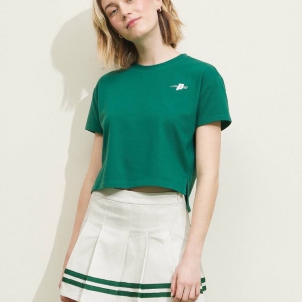 Prince Pickleball X Target Evergreen Short Sleeve Cropped Shirt LARGE